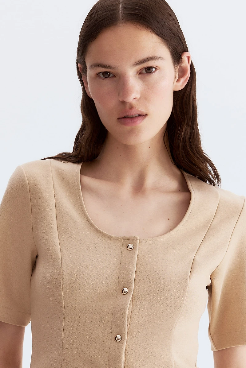 Short-Sleeved Cardigan