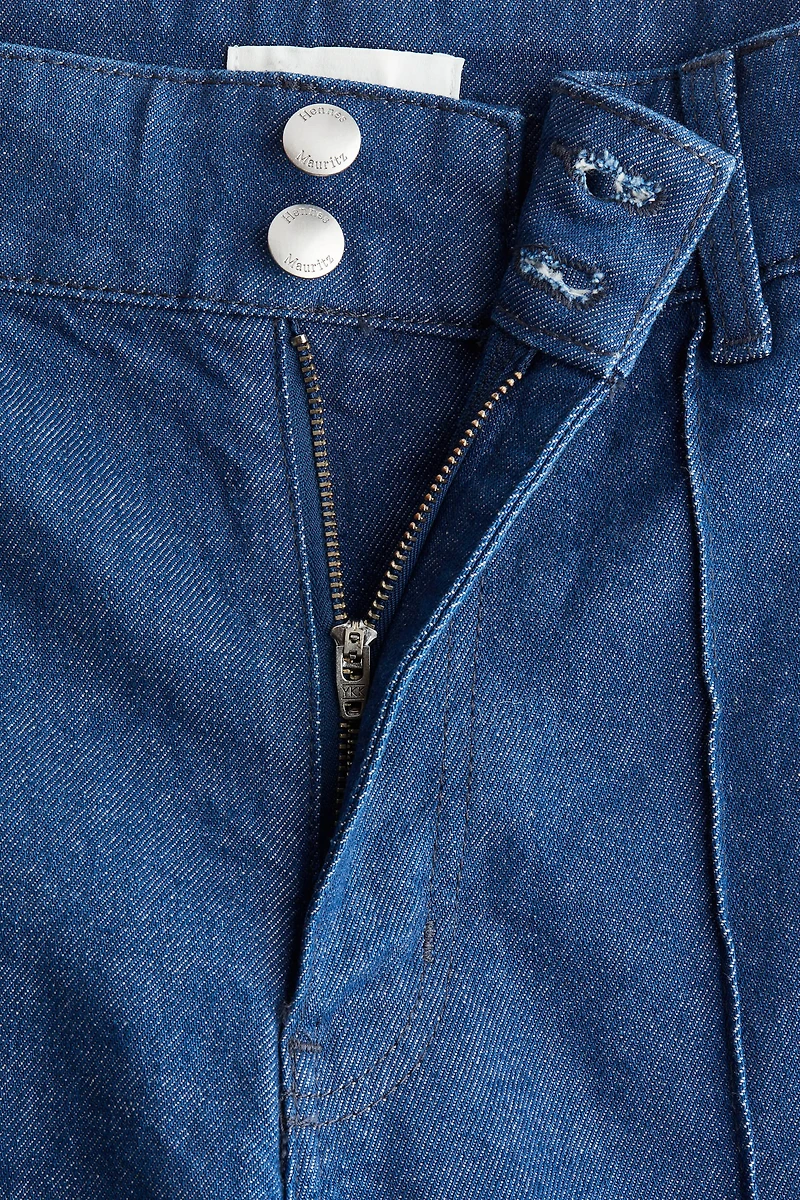 Wide High Ankle Jeans