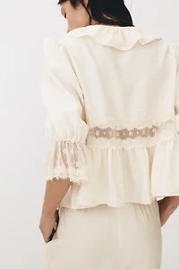 Lace-Detail Blouse