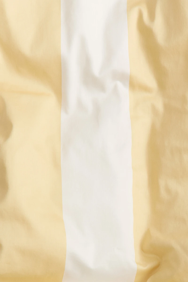 Ens. housse/taies lit simple en satinette de coton