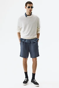 Relaxed-Fit Linen Shorts