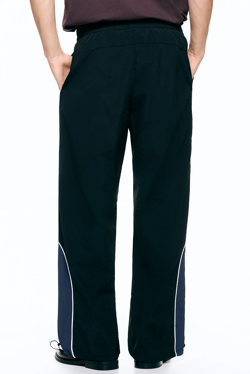 Loose-Fit Nylon Track Pants