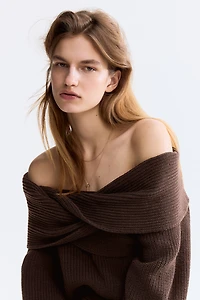 Off-the-Shoulder Sweater