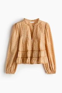 Pintucked blouse