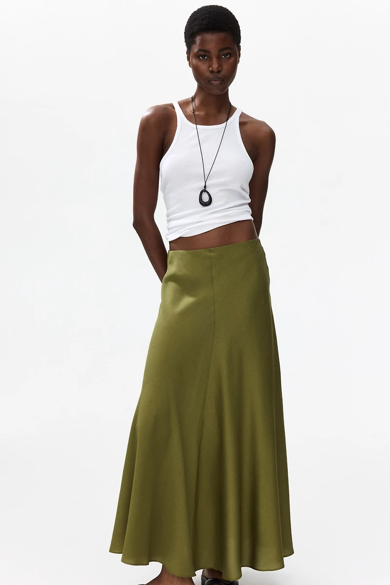 Satin Maxi Skirt