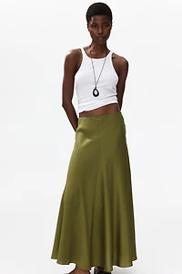 Satin Maxi Skirt