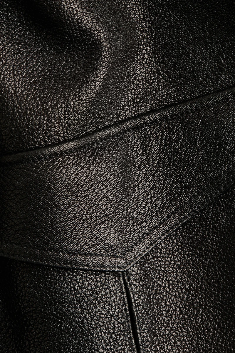 Peplum Leather Jacket