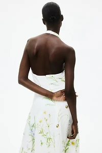 Flared Halterneck Dress