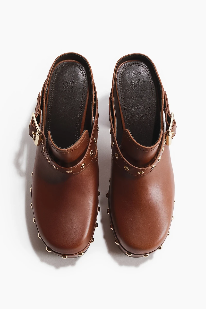 Heeled Platform Clogs