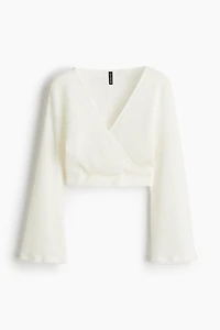Wrap-front Crop Top