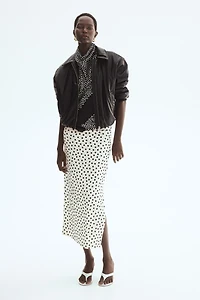 Draped Midi Skirt