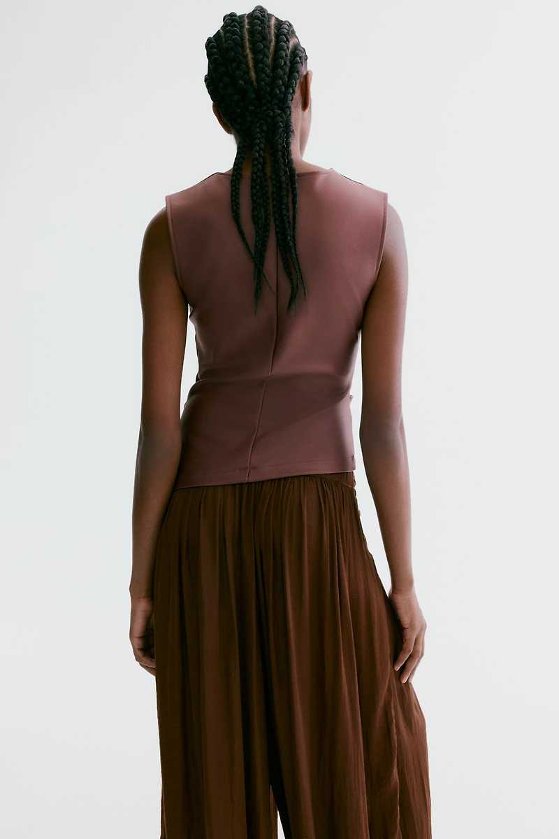 Haut en jersey enduit