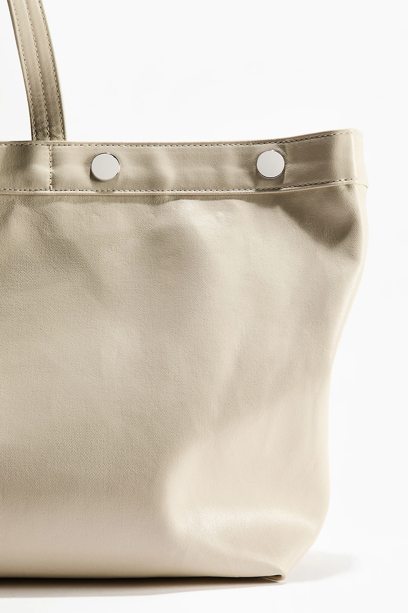 Coated Canvas Tote Bag