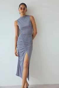 Robe en jersey à effet drapé