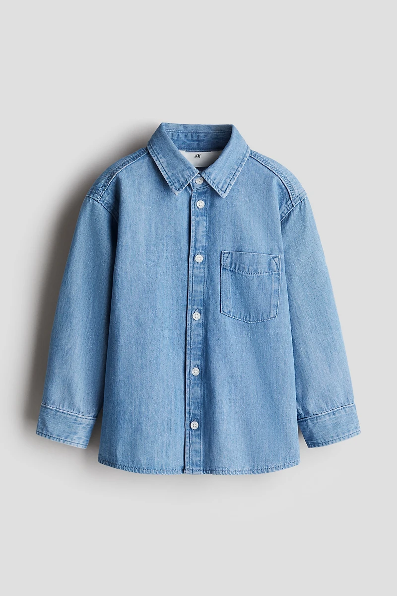 Chemise en denim de coton