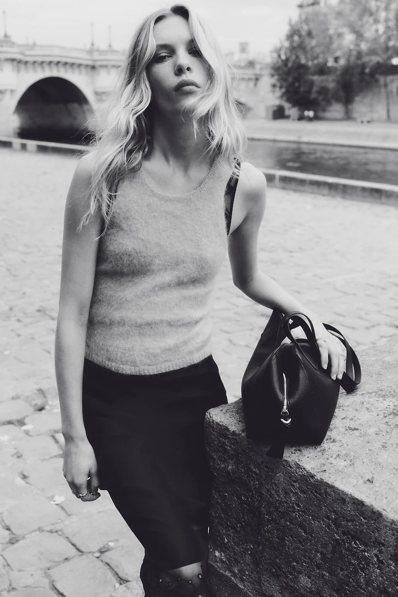 Débardeur en mohair mélangé