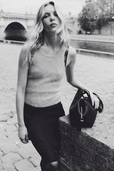 Débardeur en mohair mélangé