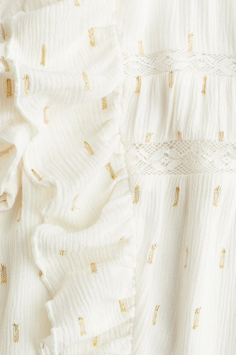 Ruffle-Trimmed Blouse