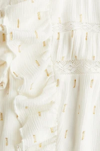 Ruffle-Trimmed Blouse