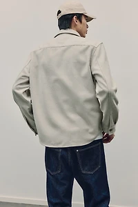 Regular Fit Felted Overshirt
