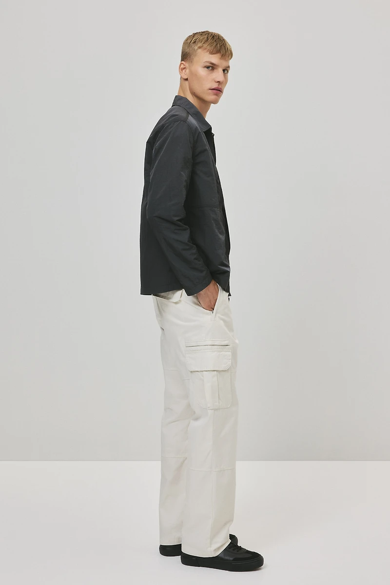 Regular-Fit Nylon Overshirt