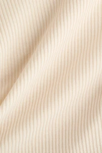 Ribbed Top with Collar