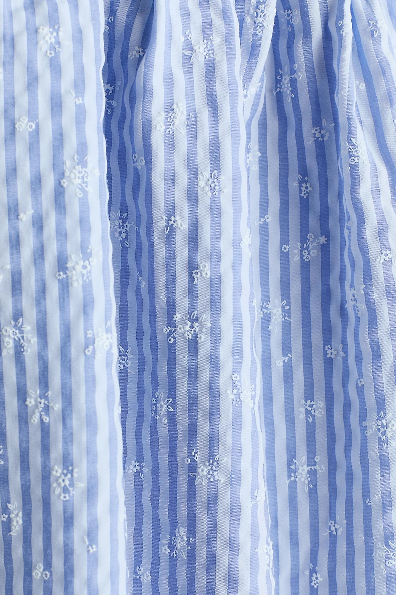 Robe en crépon de coton avec boucle