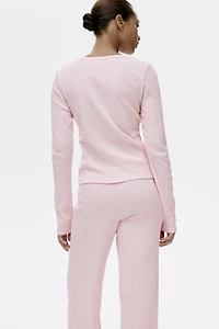 Ribbed Jersey Pajamas