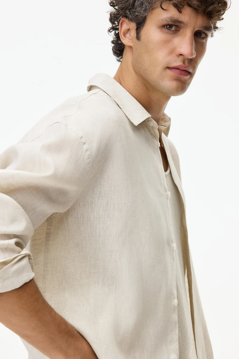 Relaxed-Fit Linen Shirt