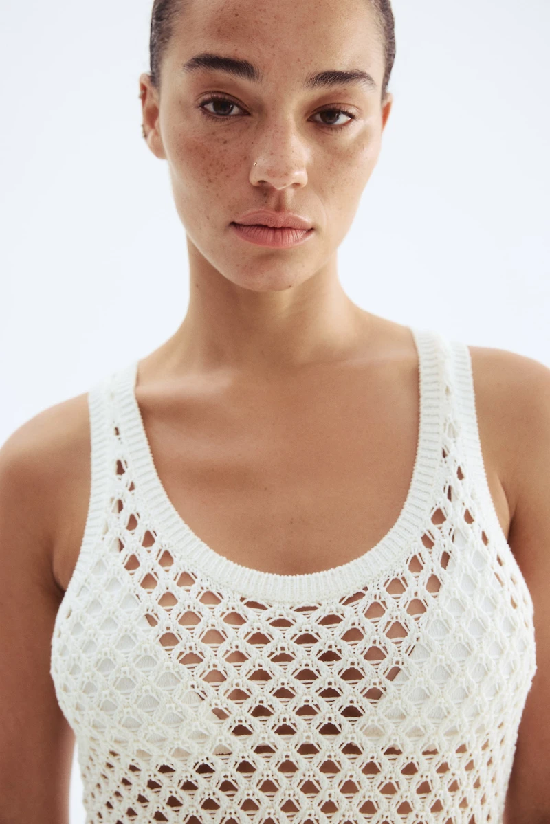 Crochet-Look Dress
