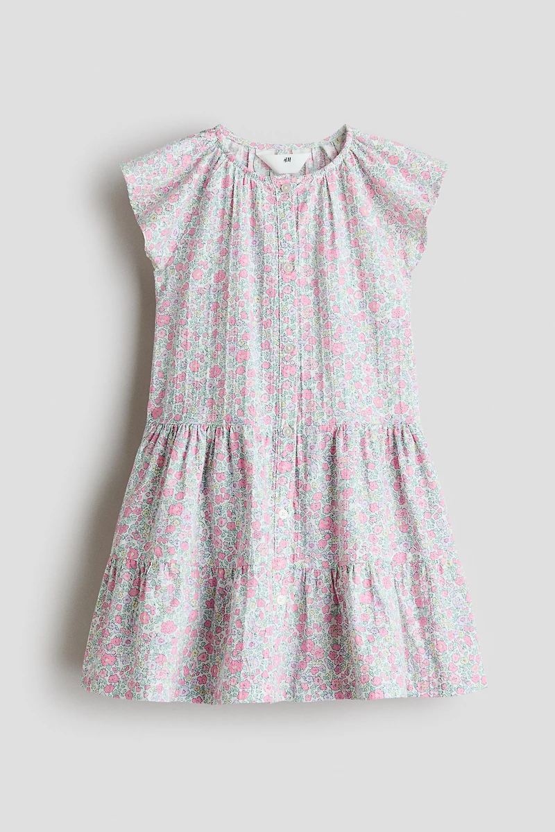 Tiered Seersucker Dress