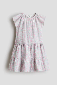 Tiered Seersucker Dress