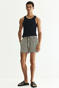 Seersucker swim shorts