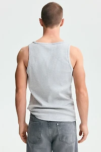 Slim-Fit Ribbed Tank Top