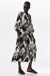 Printed Tiered Dress