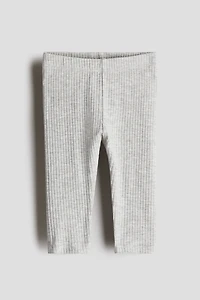 Ribbed Cotton Leggings
