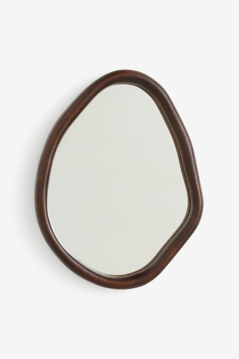 Miroir en bois de manguier