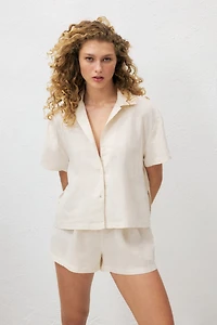 Chemise de plage en lin