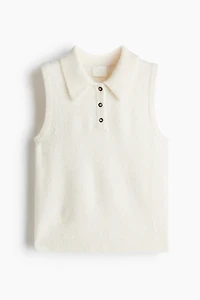 Chandail sans manches avec col