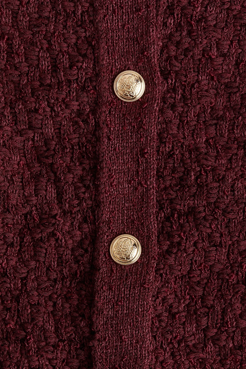 Textured-Knit Cardigan