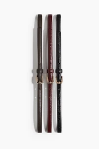 3-pack Narrow Belts