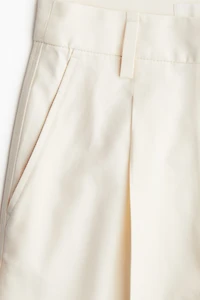 Belted Twill Shorts