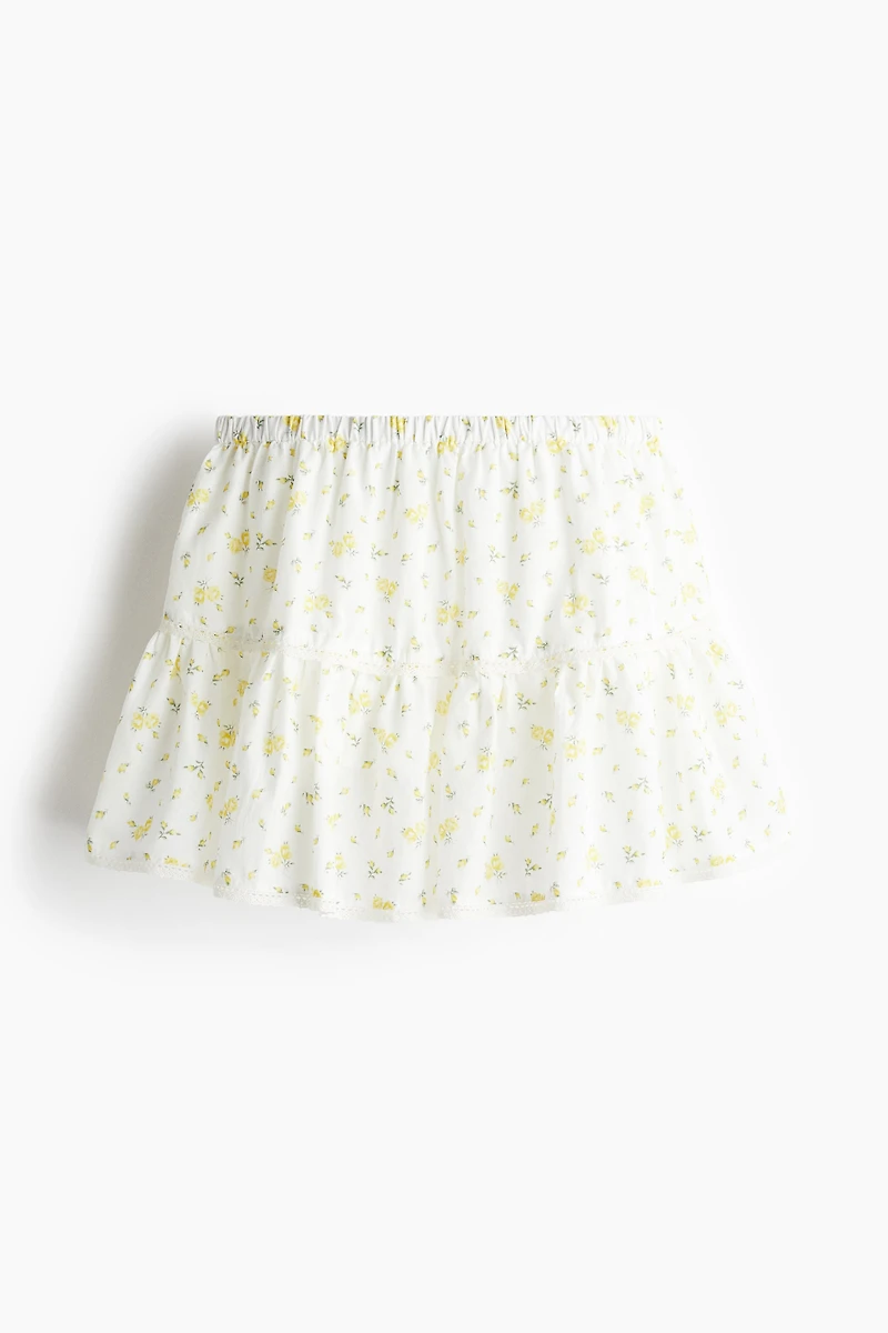 Lace-Detail Mini Skirt