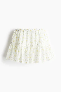 Lace-Detail Mini Skirt