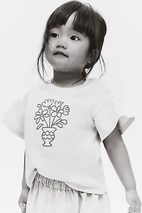 Top with Printed Motif