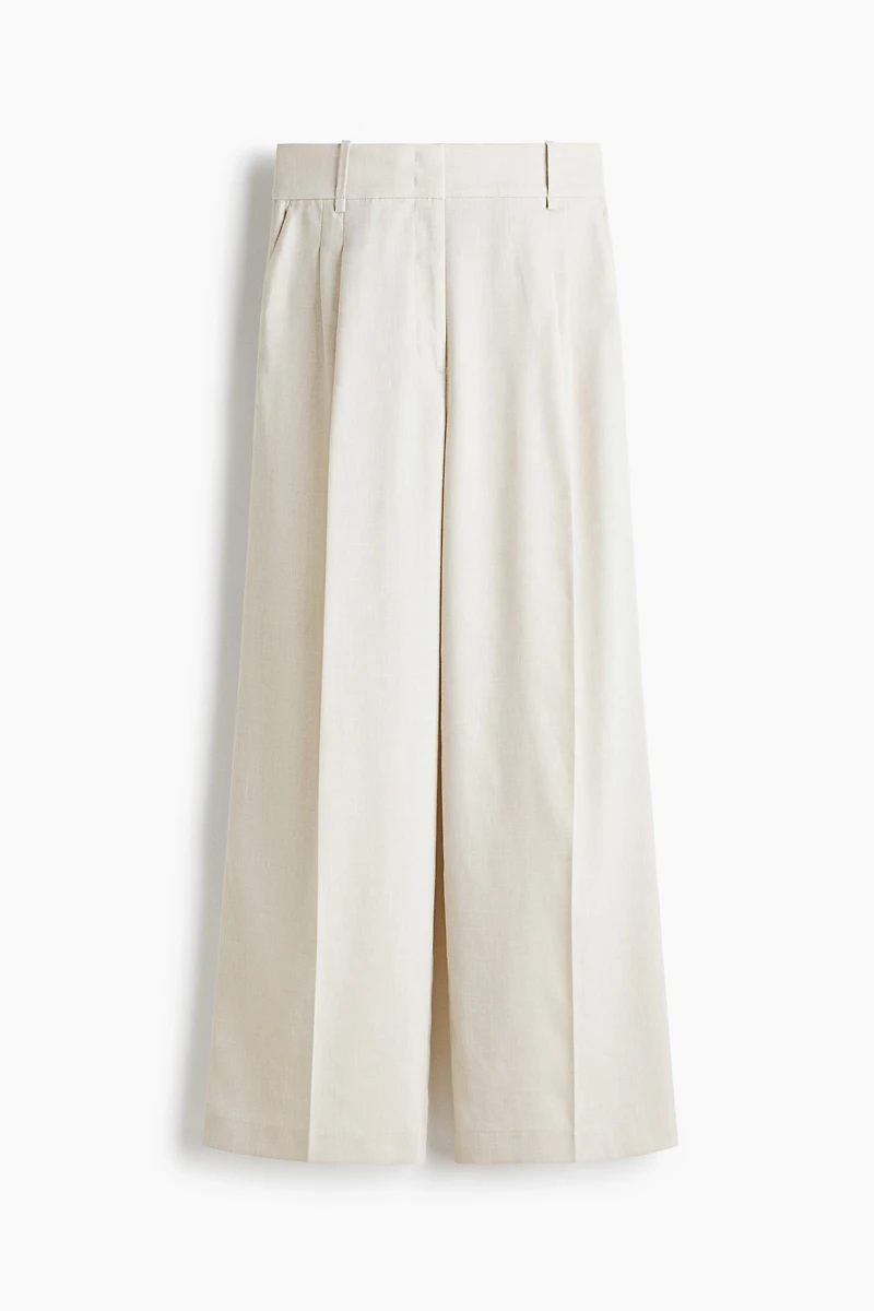 Wide-Leg Dress Pants