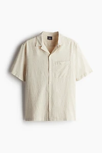 Regular Fit Linen-Blend Resort Shirt