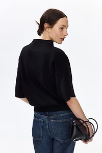 Knit Mock Turtleneck Top