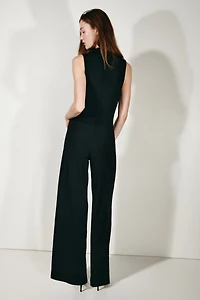 Combinaison pantalon à effet drapé