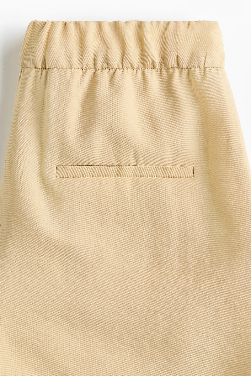 Straight-Leg Lyocell-Blend Pants